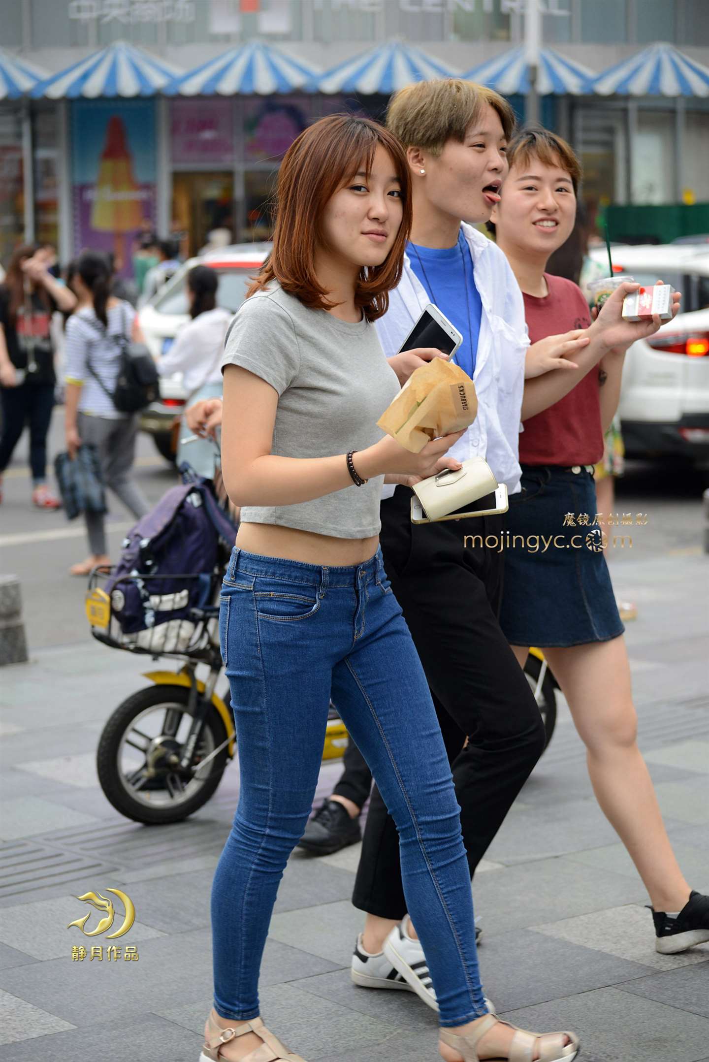 蓝牛短发妹子（18P）-流行馆