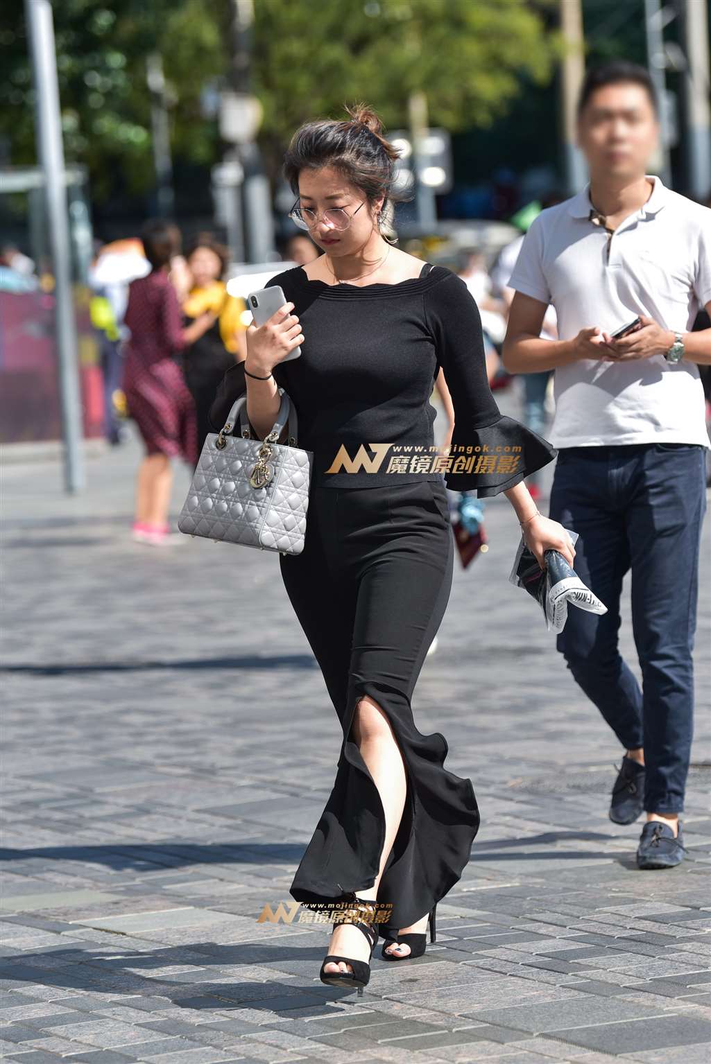 图片[3]-丰满圆润的时尚鱼尾裤女女-流行馆
