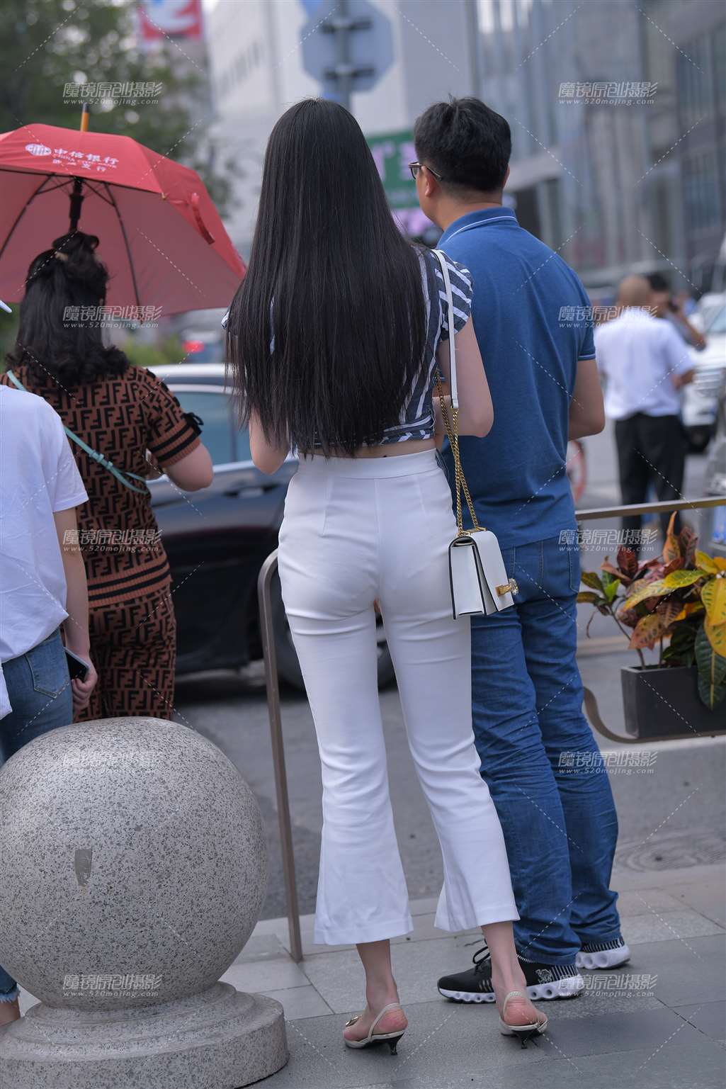 图片[2]-紧身白色西裤-流行馆