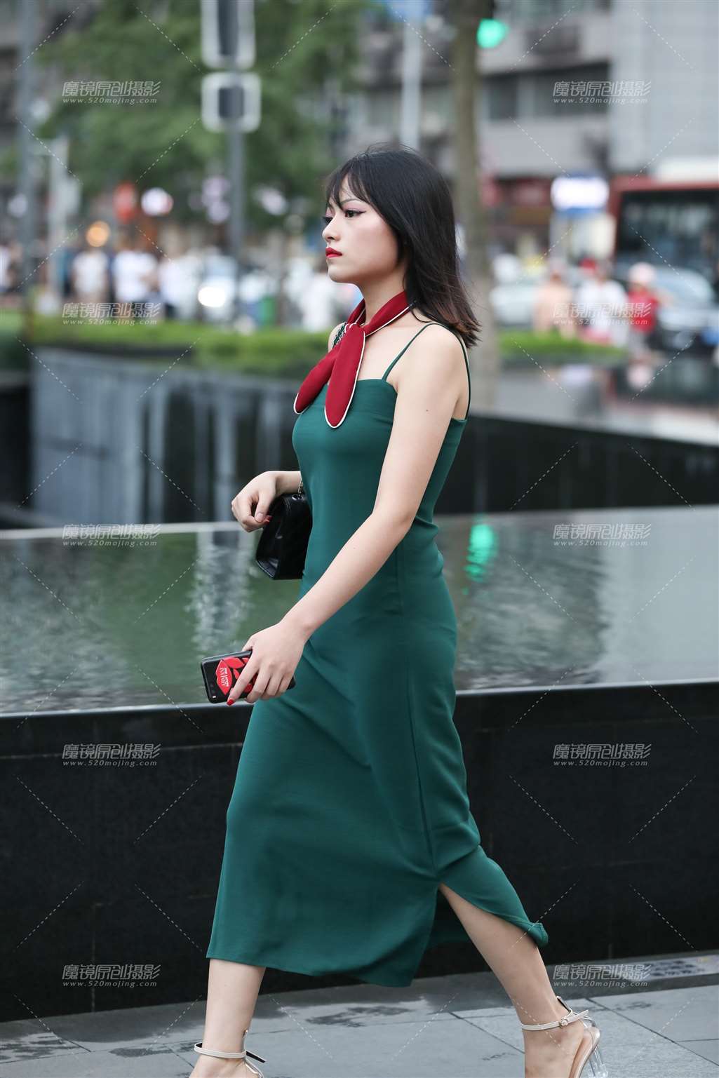 绿色长裙**-流行馆