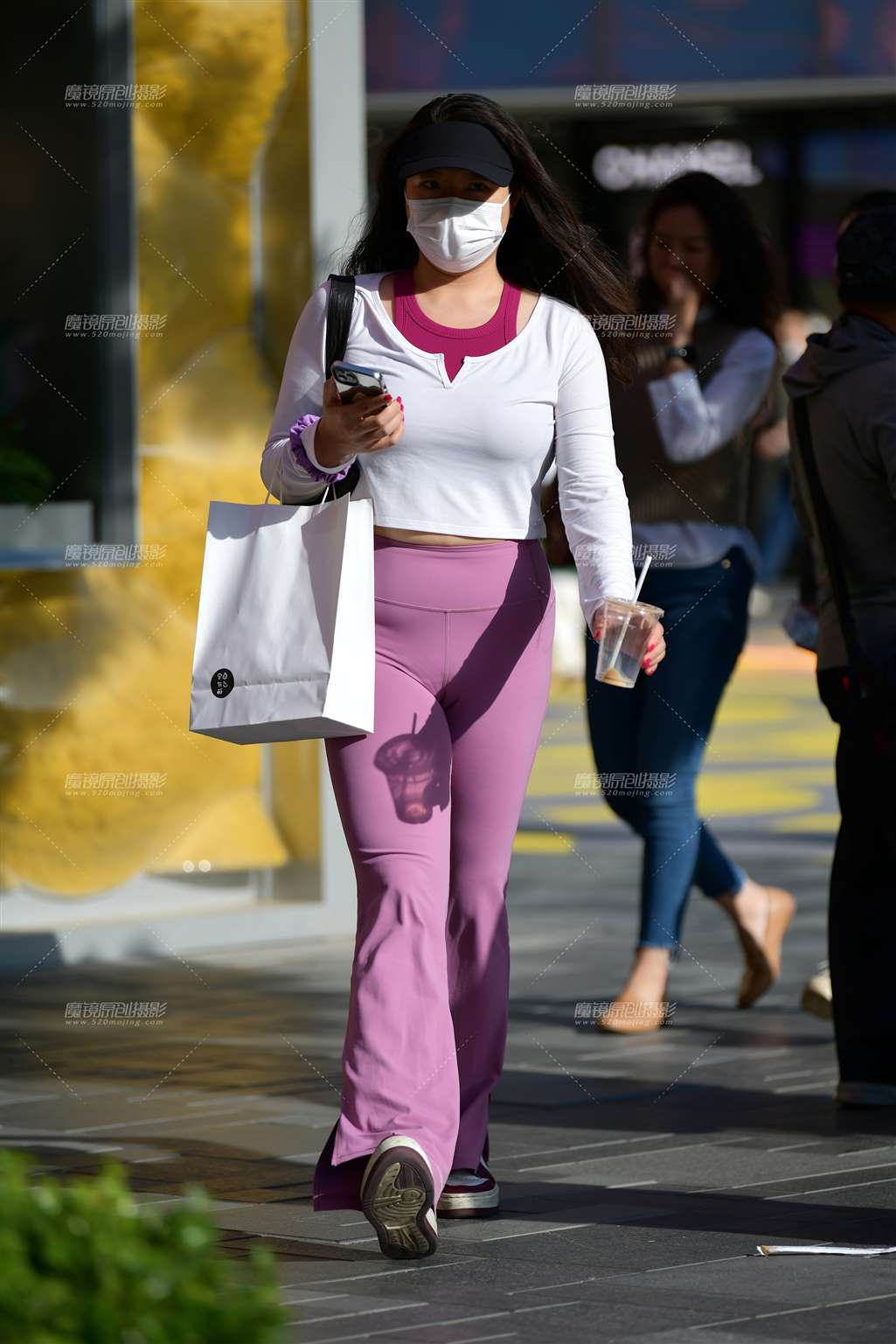 图片[5]-水粉紧身裤美女-流行馆