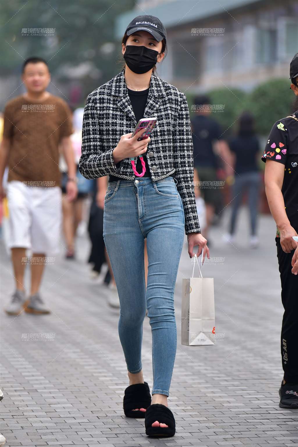 图片[5]-苗条紧身牛仔裤美女-流行馆