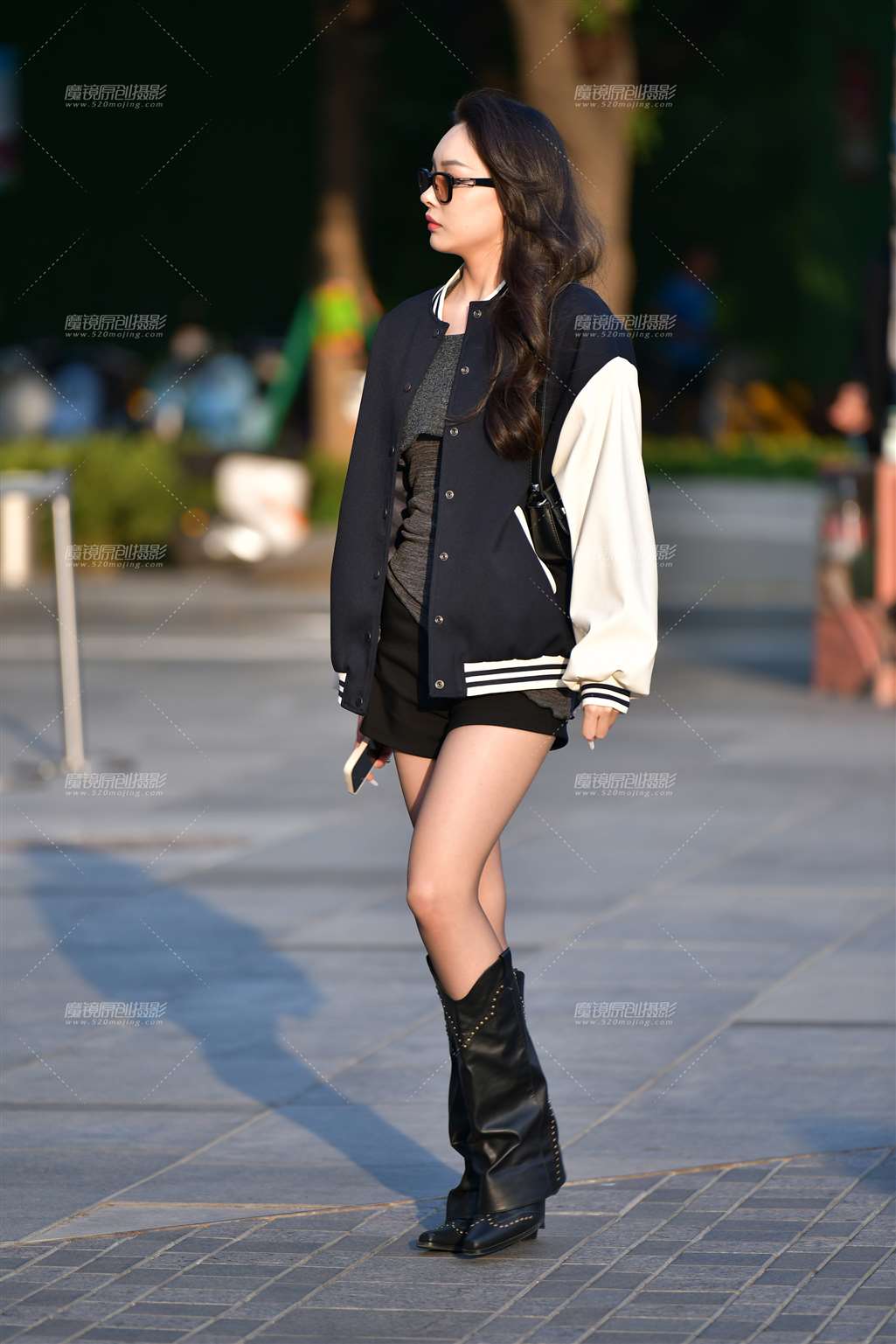 图片[5]-肉丝长靴酷酷热裤美女-流行馆