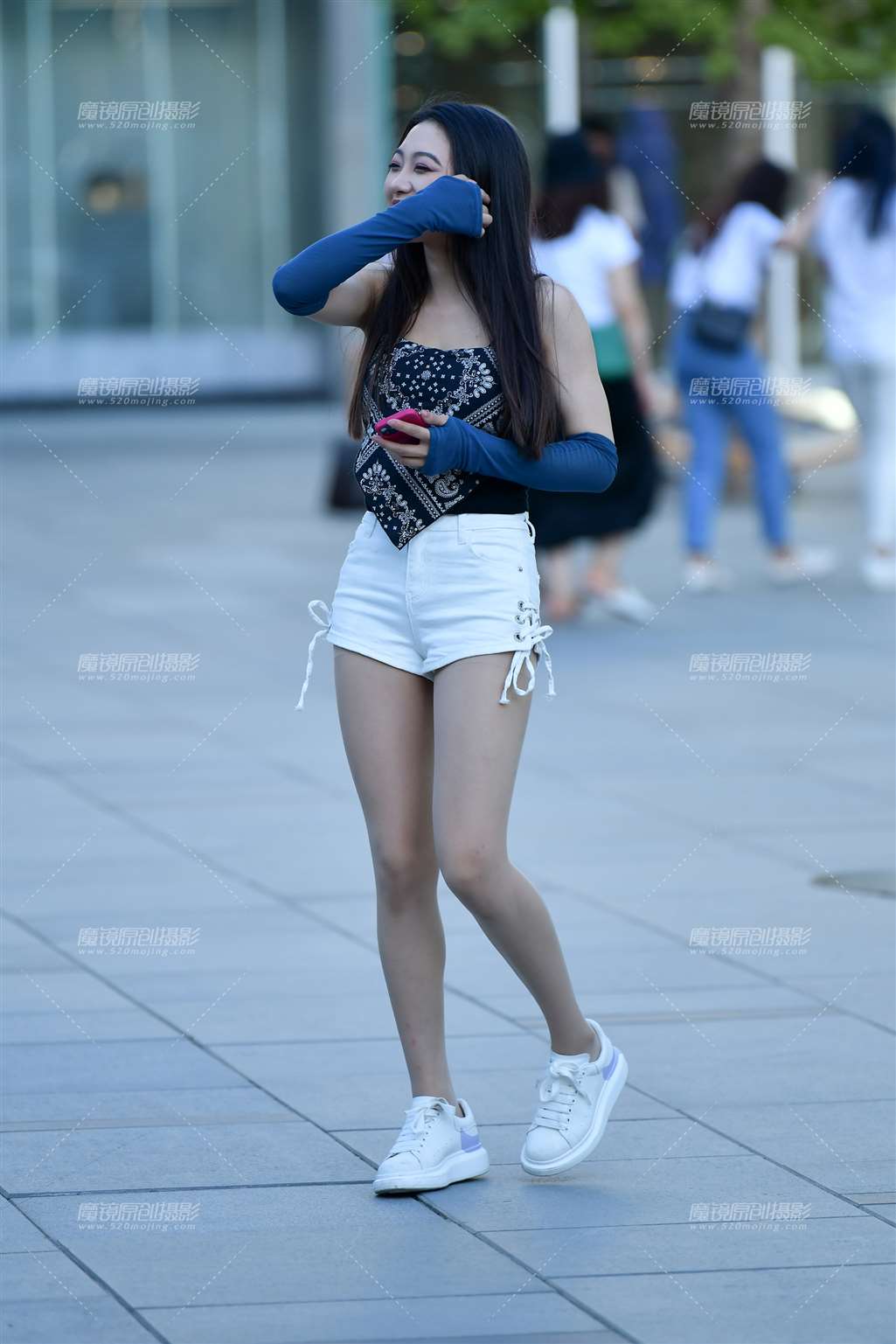 图片[3]-肉丝袜热裤美女-流行馆