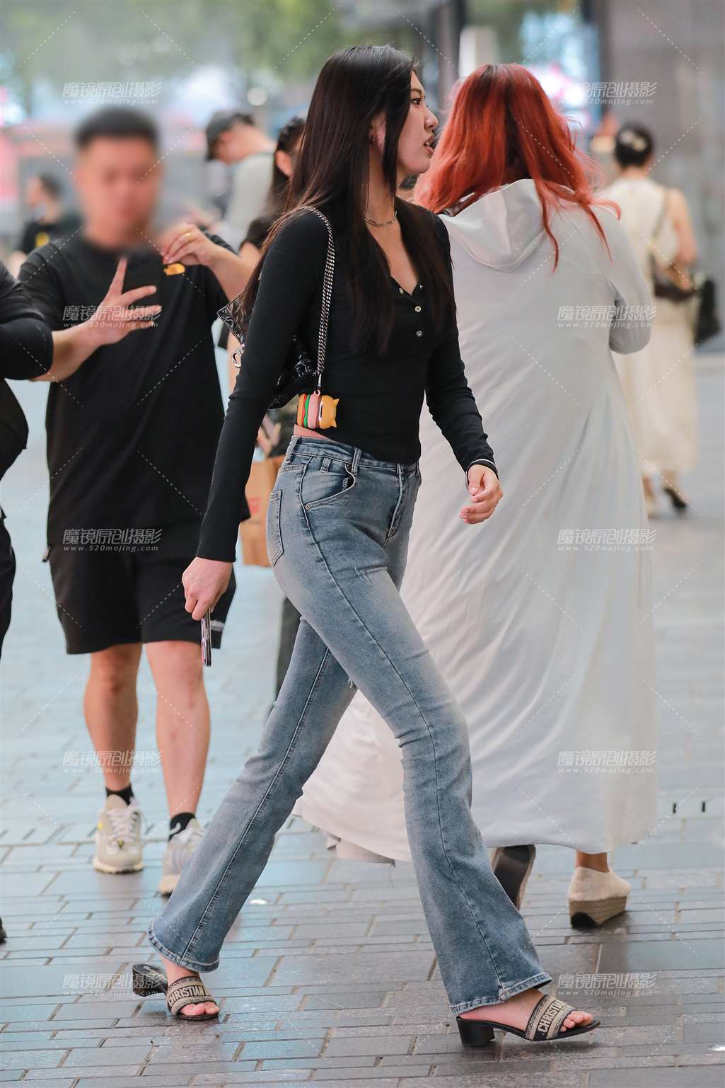 图片[5]-高挑牛仔裤美女-流行馆