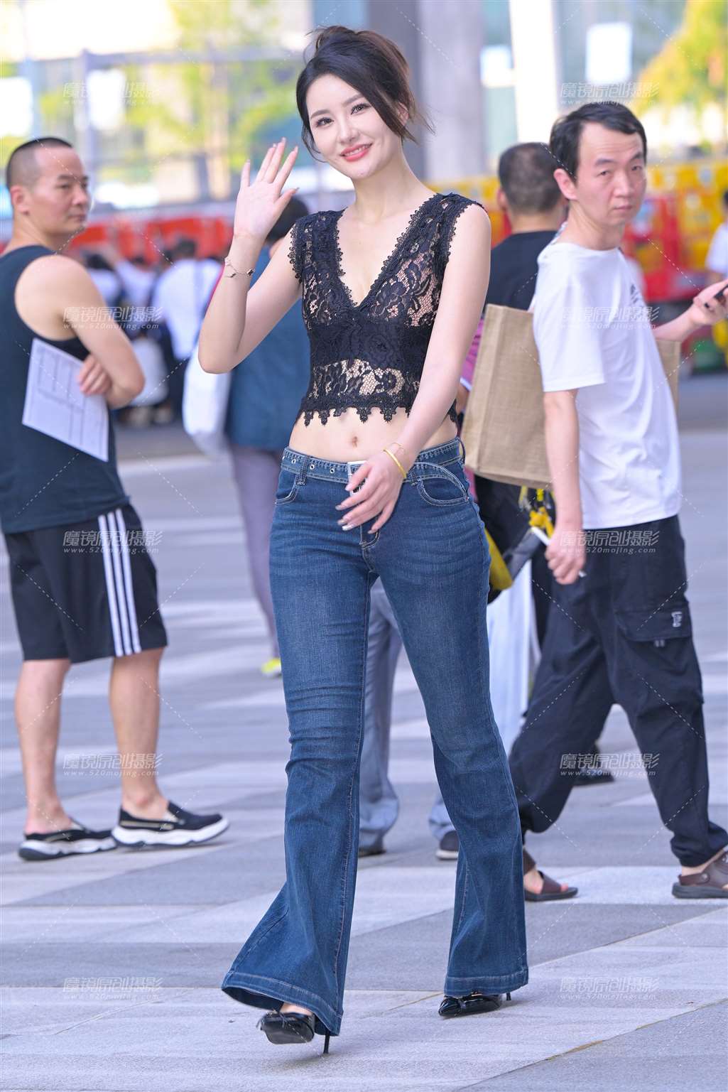 图片[3]-搭讪牛仔裤美女-流行馆