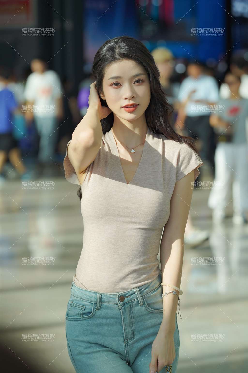 图片[5]-牛仔长腿气质美女-流行馆