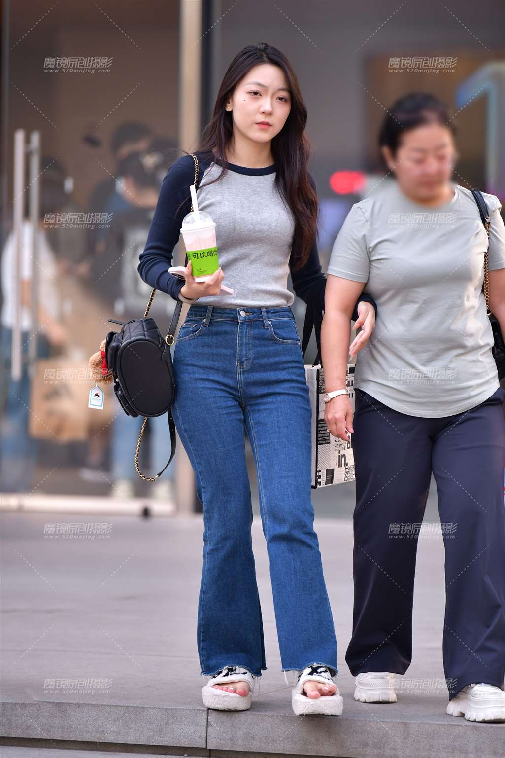 图片[5]-美甲清纯牛仔裤美女-流行馆