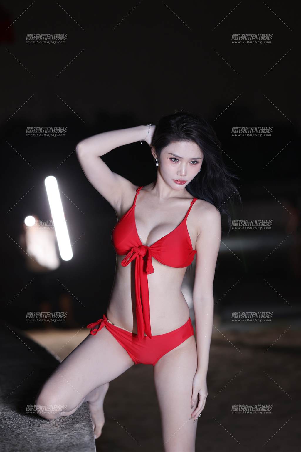 图片[5]-极品红色比基尼白皙美模小思佳-流行馆