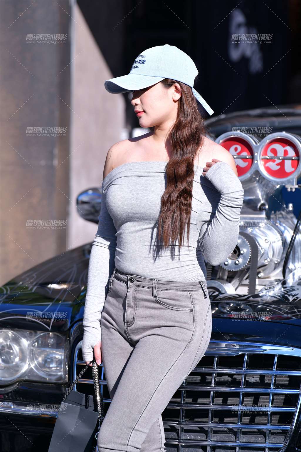 图片[5]-灰牛仔裤美女-流行馆