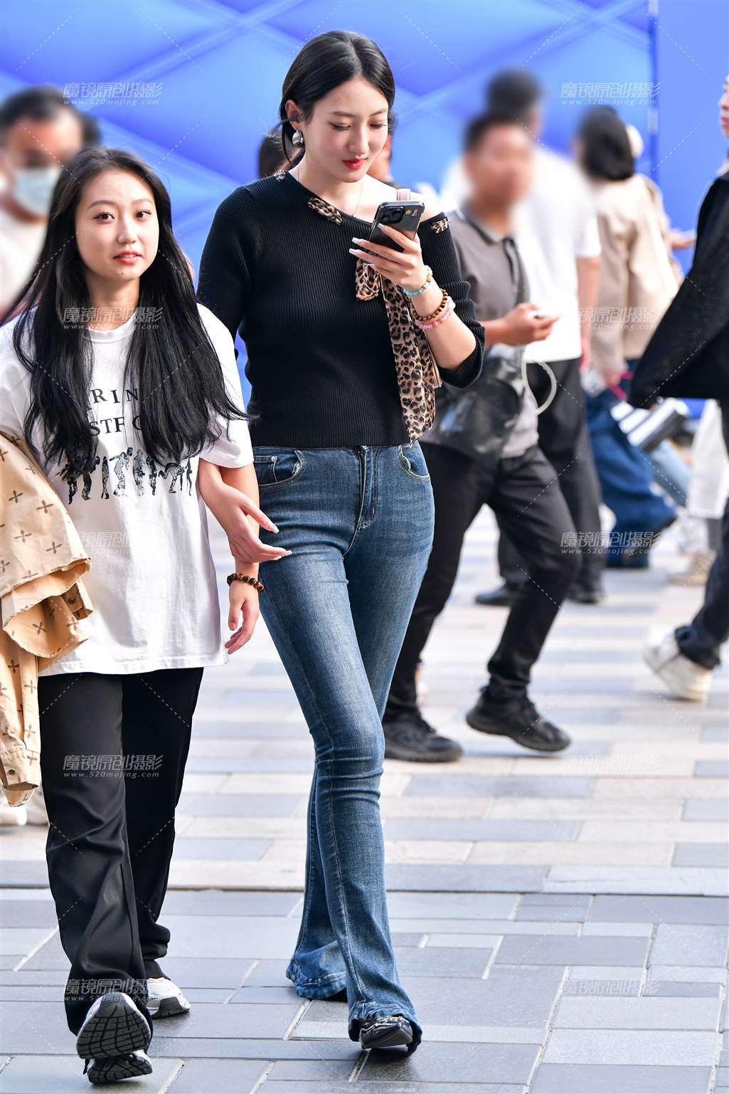 图片[5]-长腿苗条牛仔裤美女-流行馆