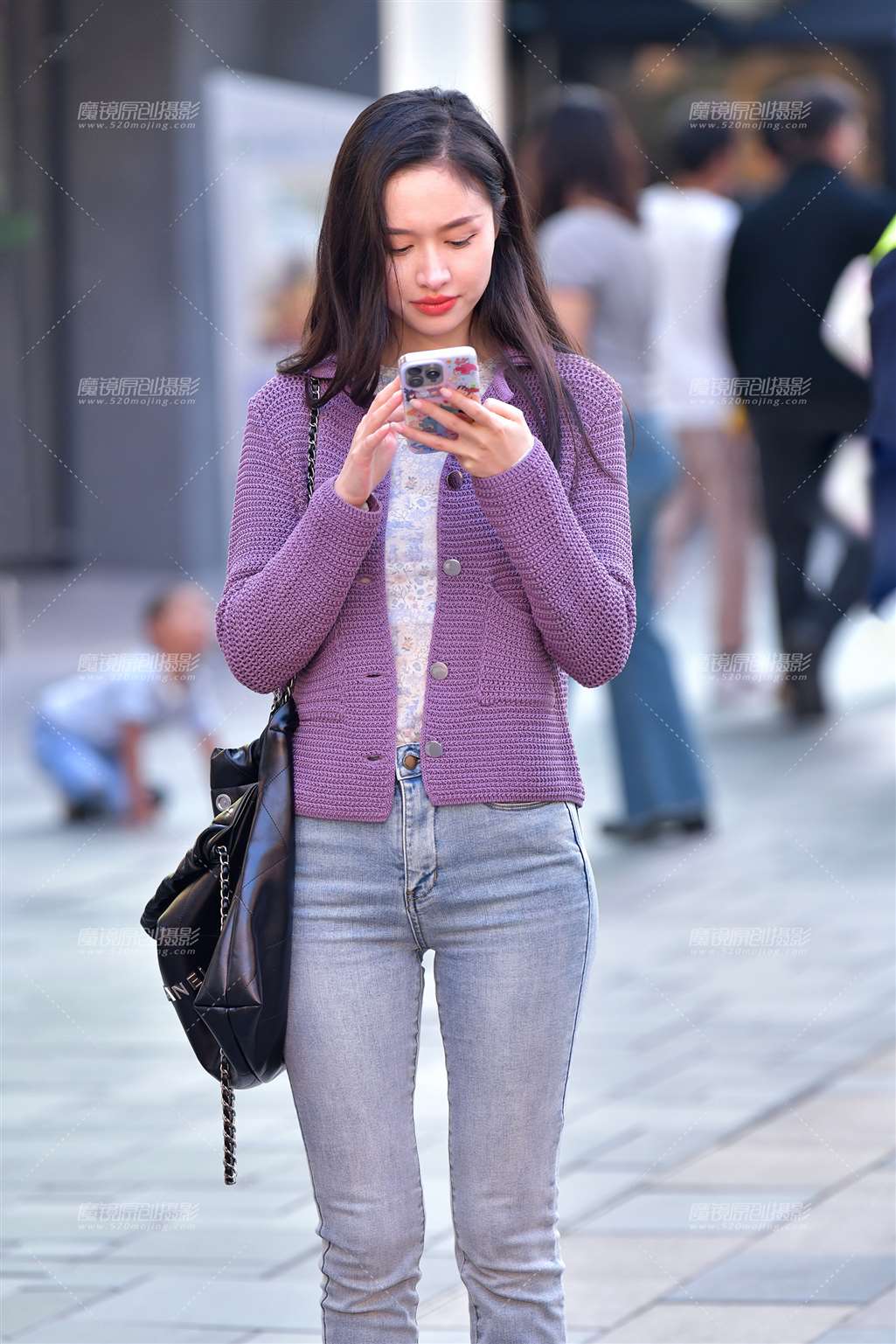 图片[5]-甜美牛仔裤美女-流行馆