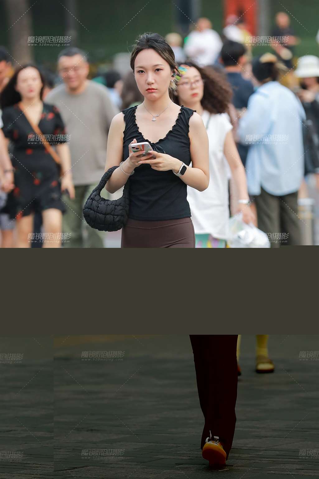 图片[3]-深咖色瑜伽裤小姐姐-流行馆