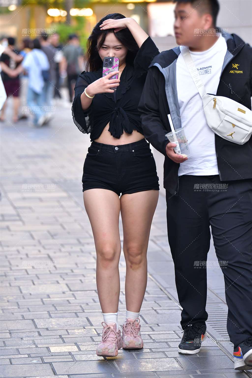 图片[4]-微丰腴黑热裤美女-流行馆