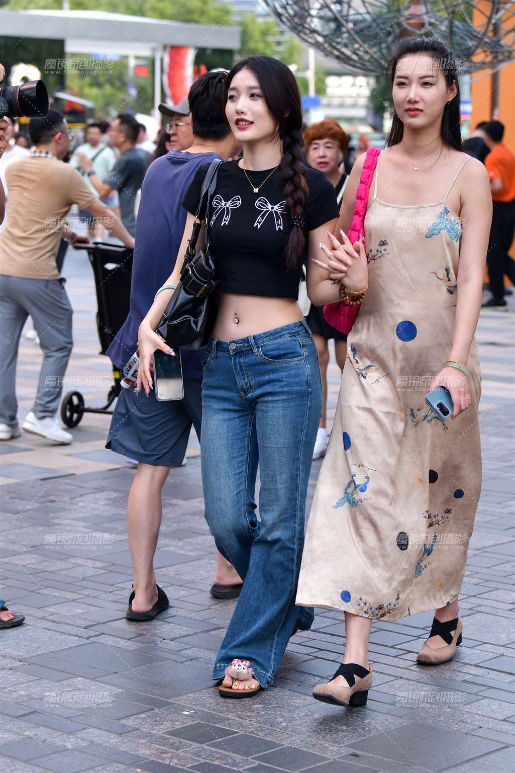 图片[3]-美脐牛仔裤美女-流行馆