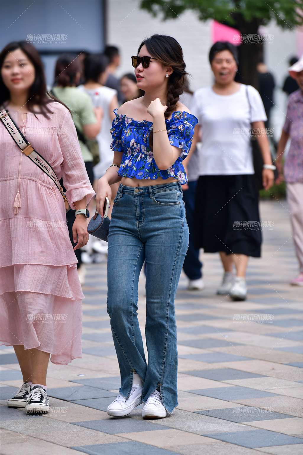 图片[5]-学妹牛仔裤美女-流行馆