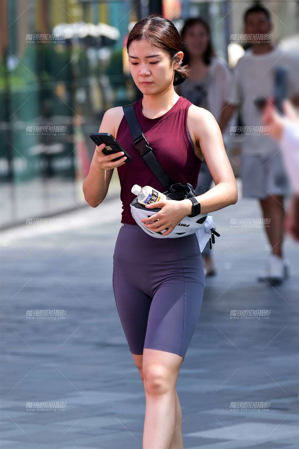 图片[3]-健康五分紧身裤美女-流行馆