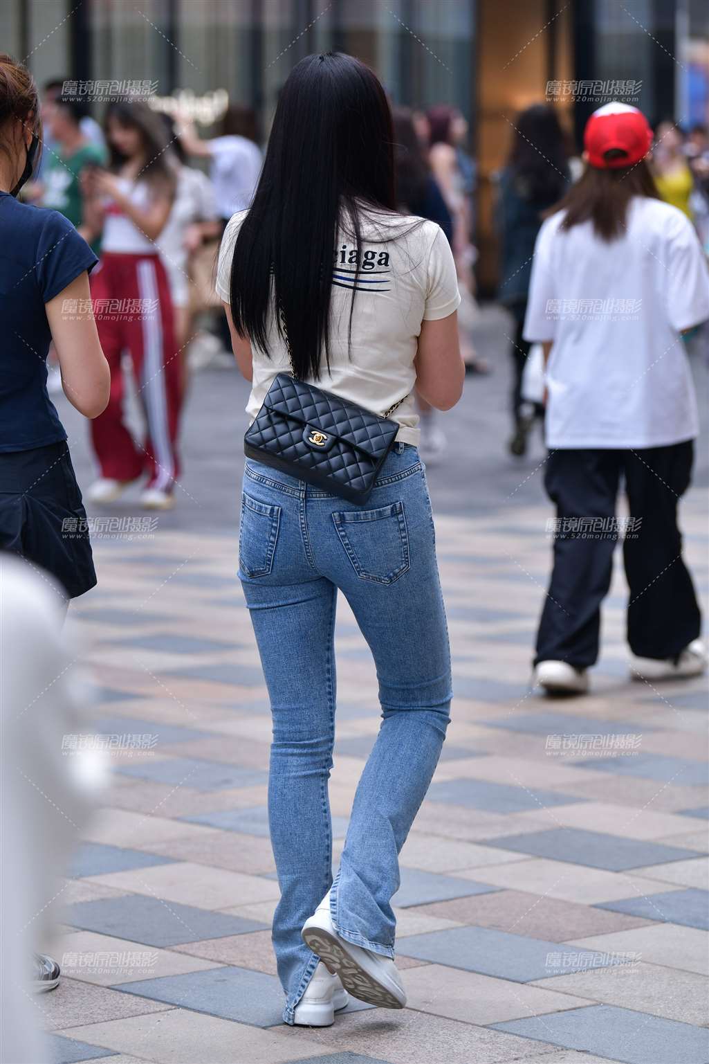 图片[3]-韵味牛仔裤美女-流行馆
