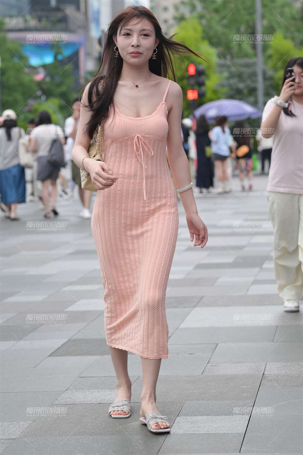 图片[5]-粉裙美女-流行馆