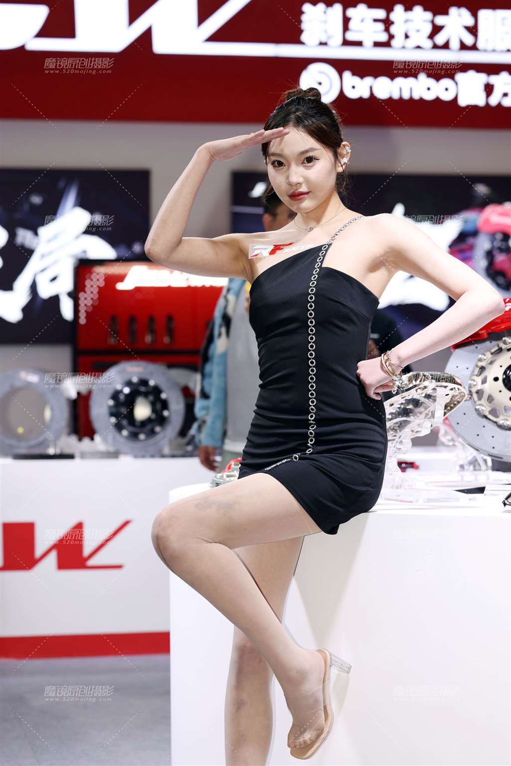 图片[2]-20250328黑裙肉丝长腿模特-流行馆