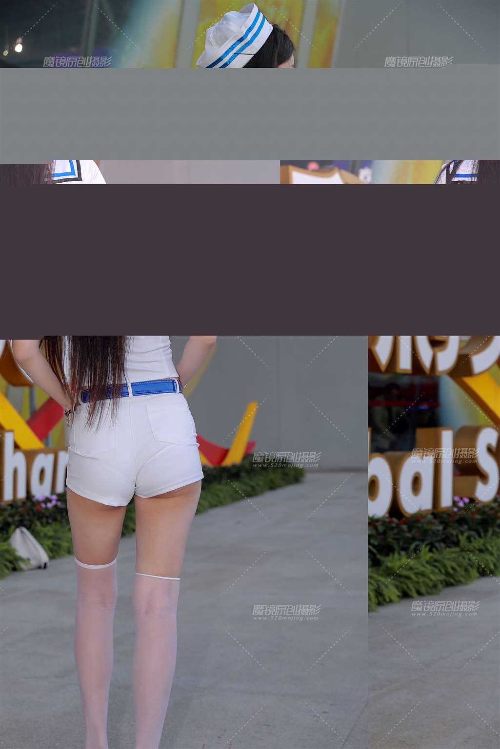 图片[4]-白色热裤美女-流行馆