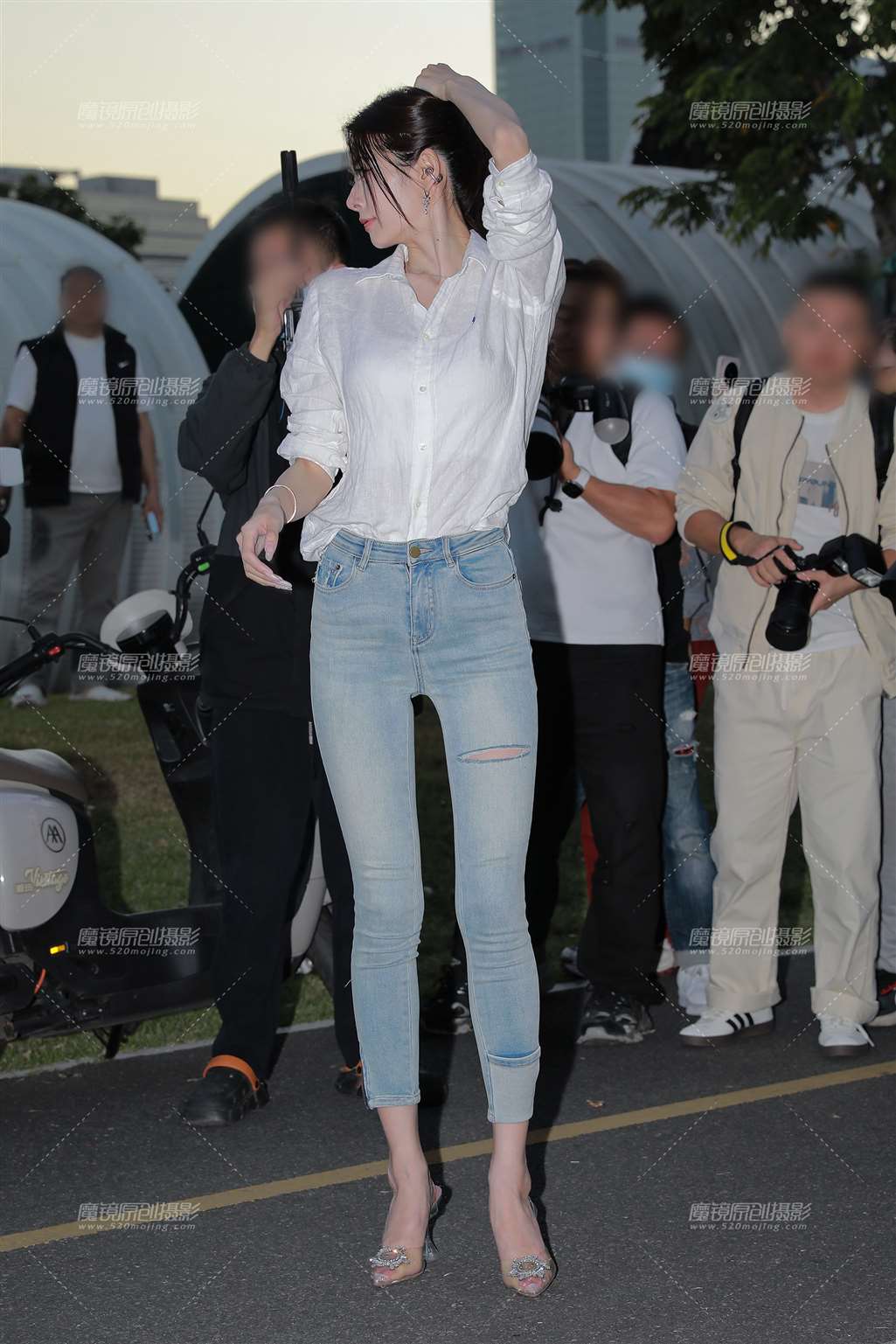 图片[4]-牛仔裤高跟美女-流行馆